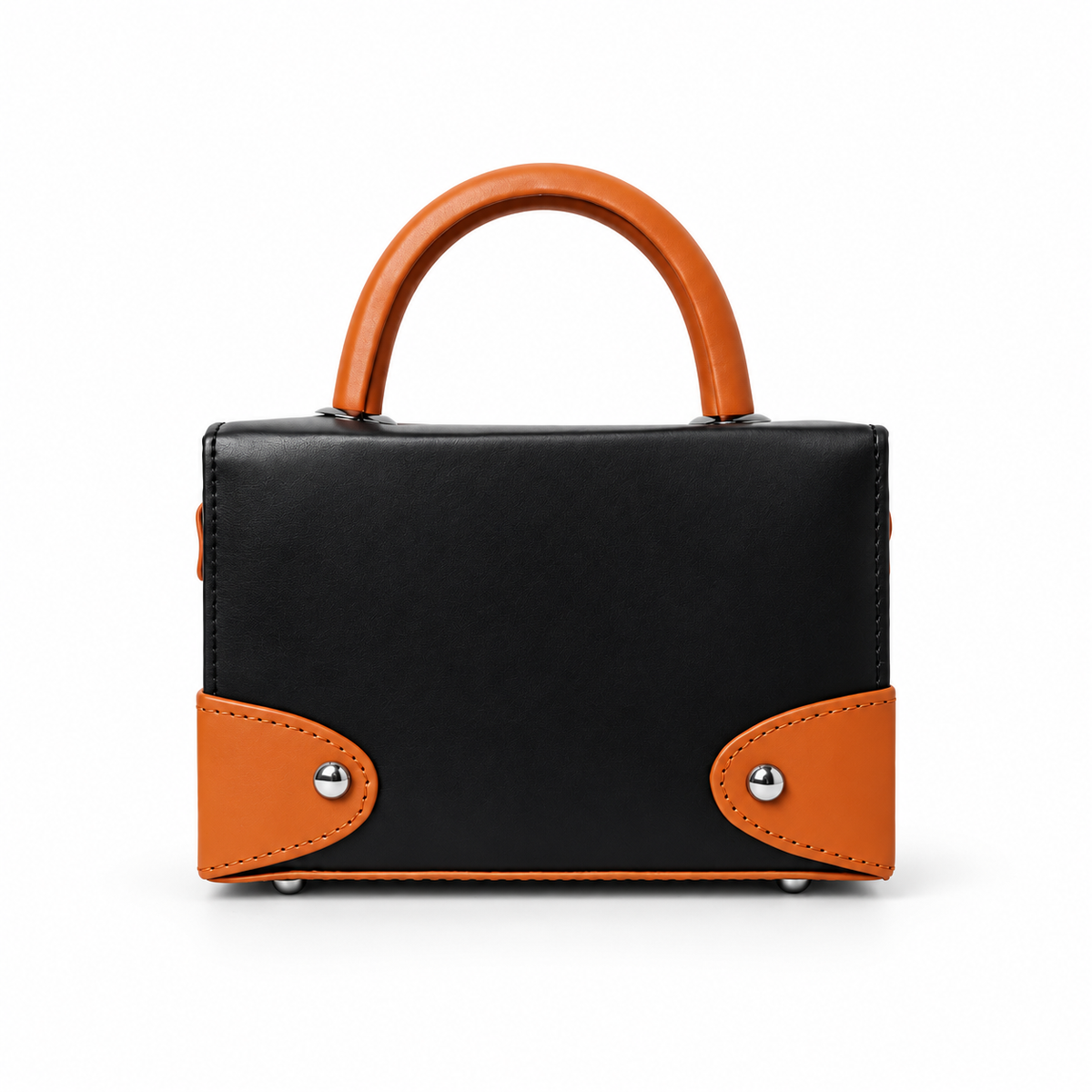Contrast Box Bag - Black