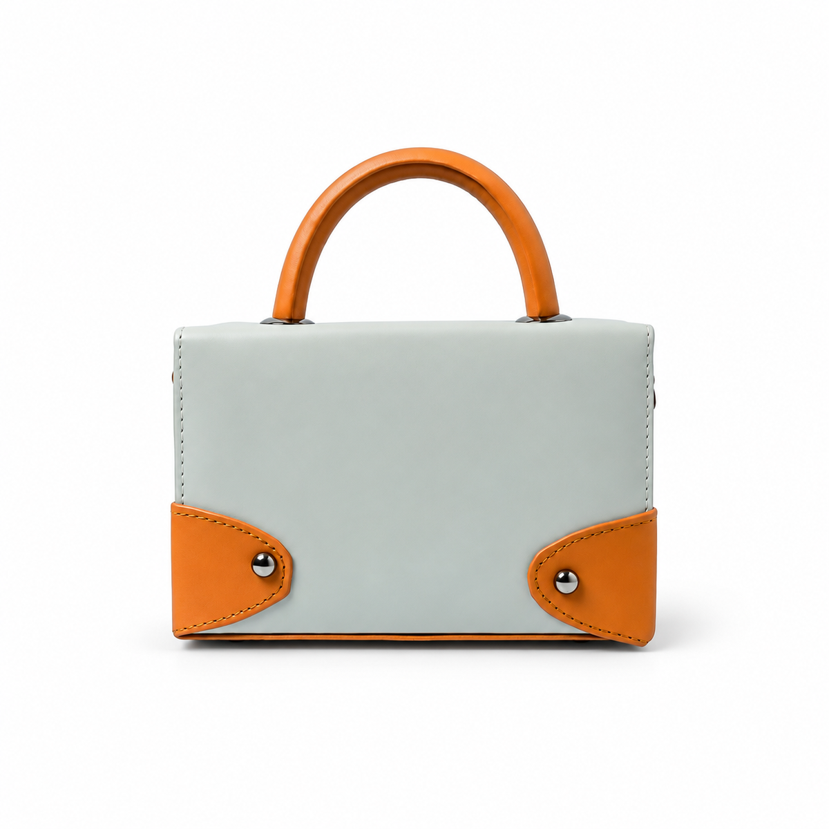 Contrast Box Bag - Ash Gray