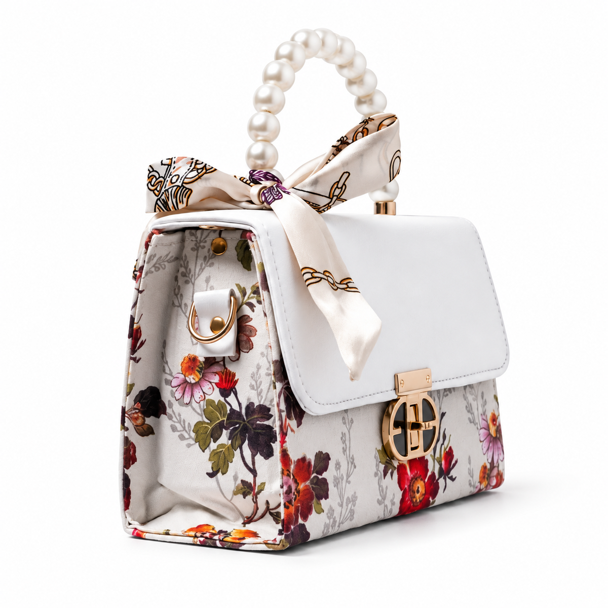 Print Lock Bag - Cream
