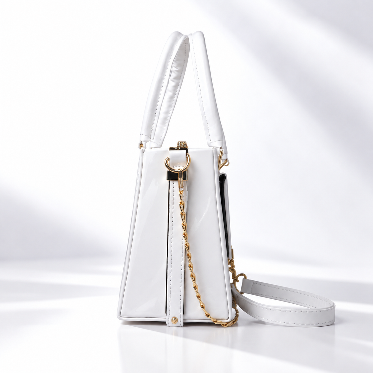 Frame Boxy Bag - White