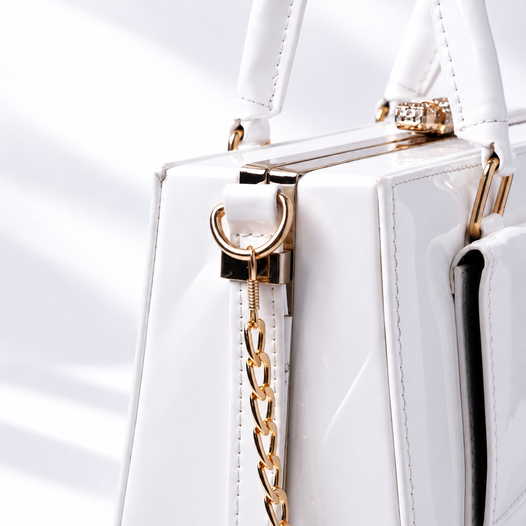 Frame Boxy Bag - White