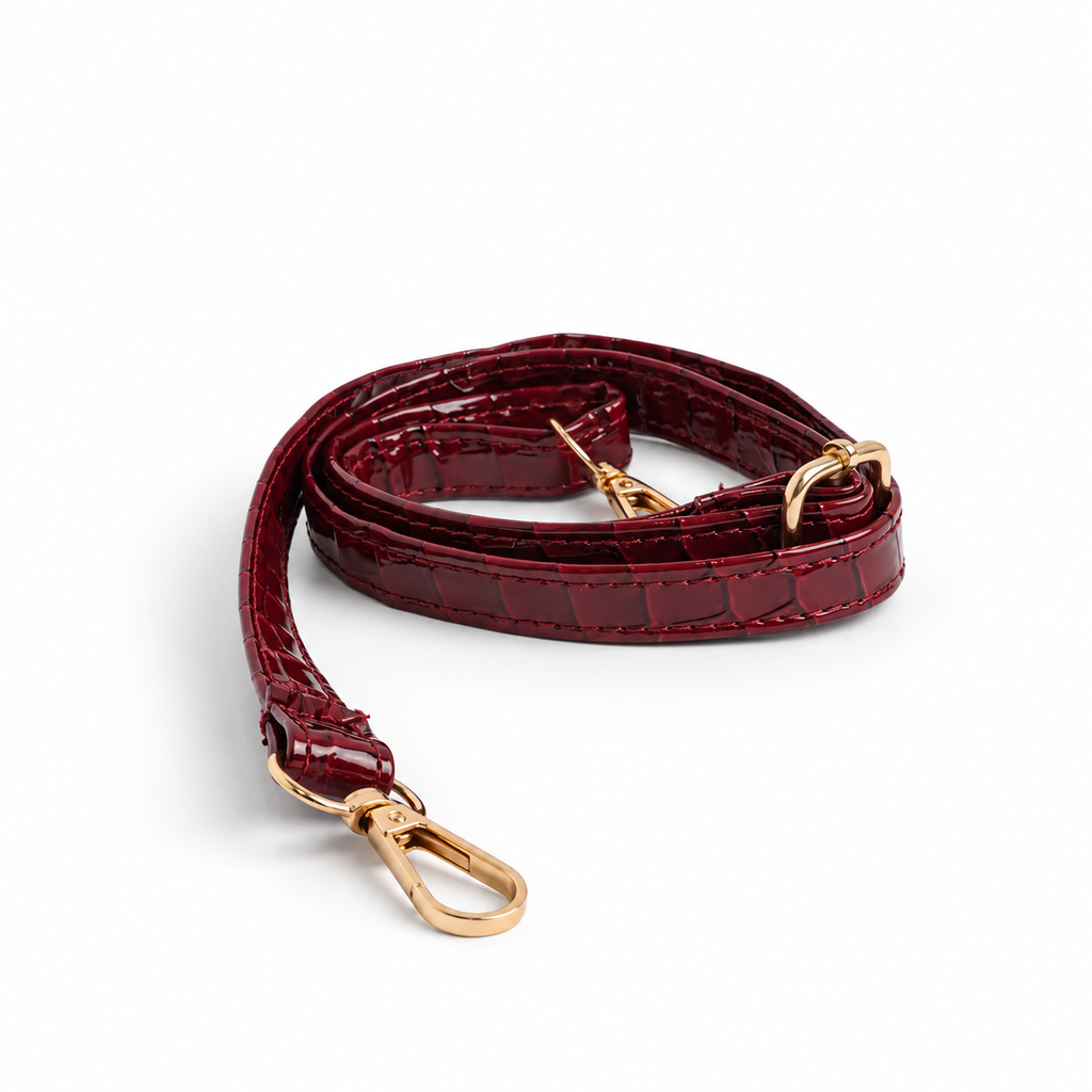 Patent Carry Bag - Maroon