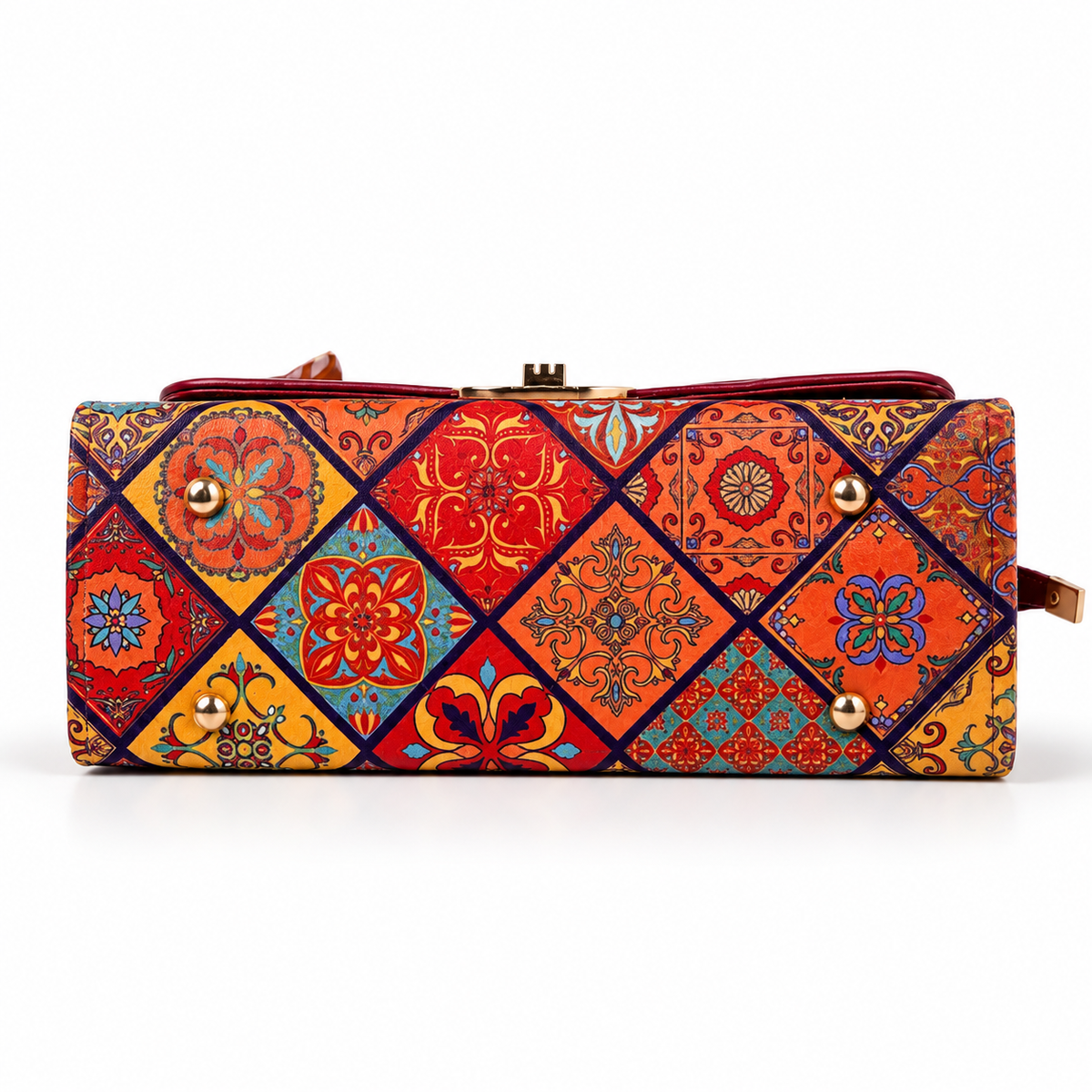 Print Lock Bag - Maroon