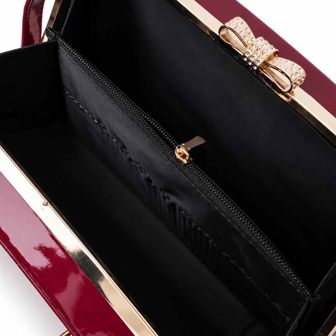 Frame Boxy Bag - Maroon