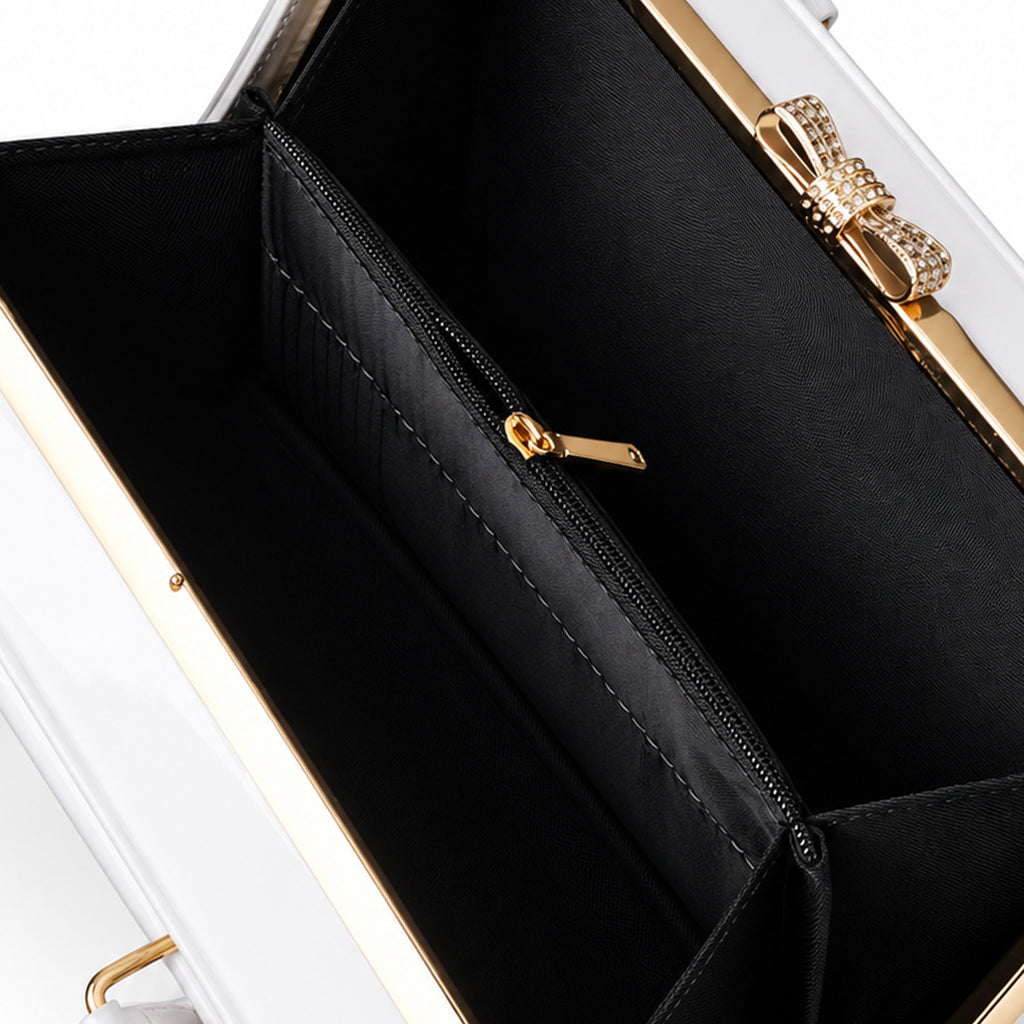 Frame Boxy Bag - White