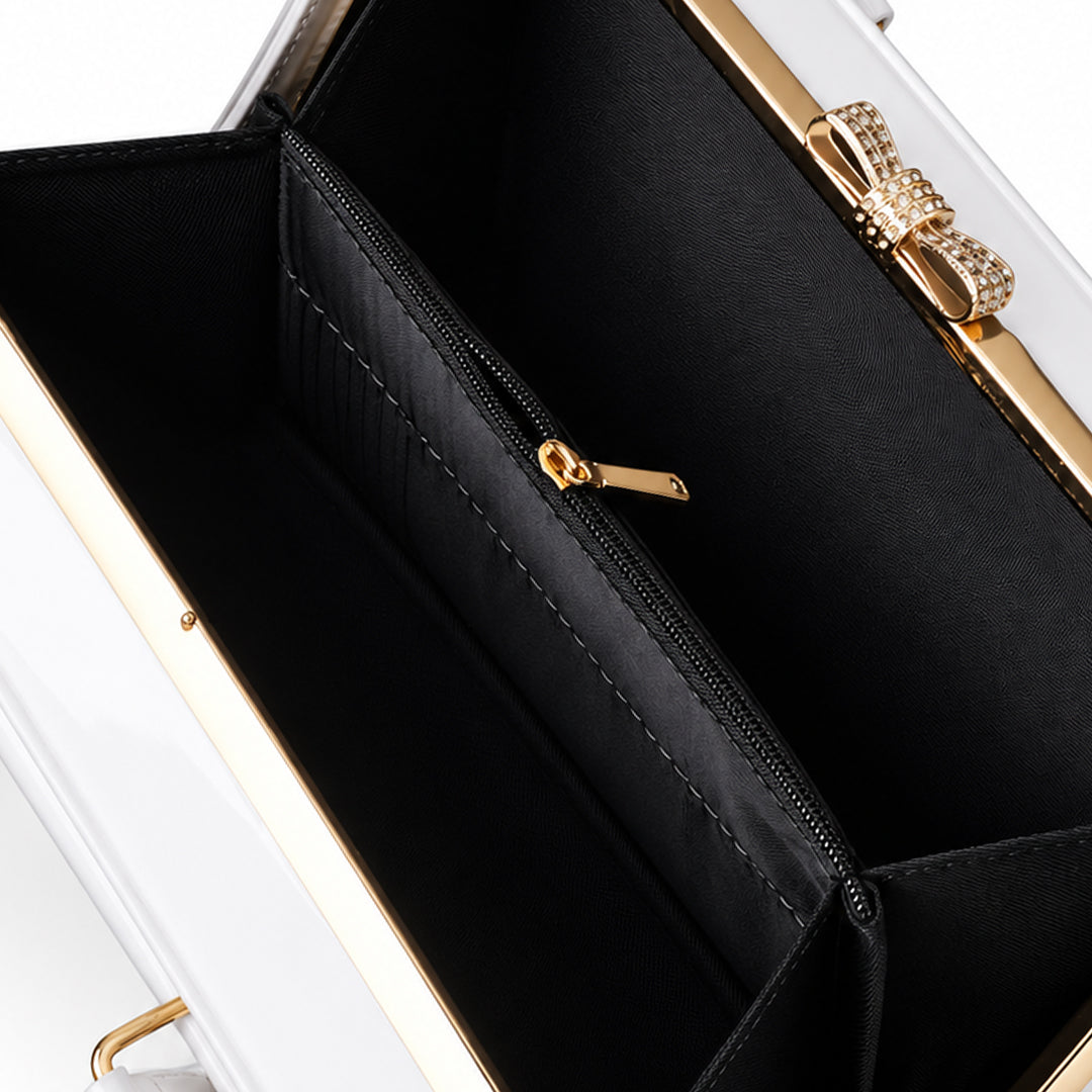 Frame Boxy Bag - White