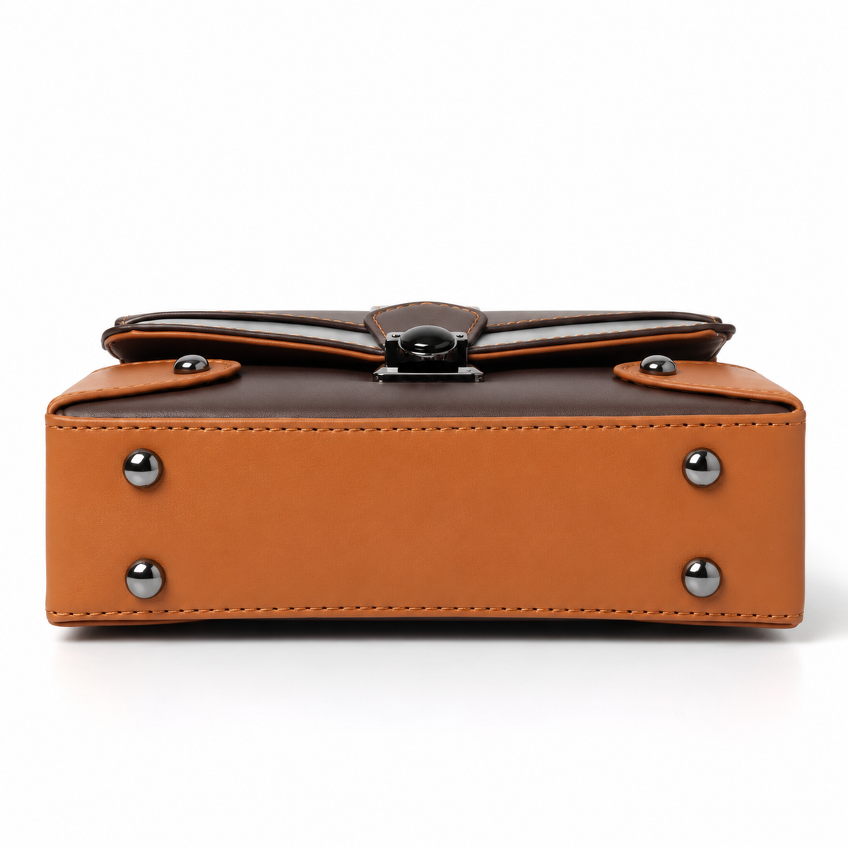 Contrast Box Bag - Chocolate