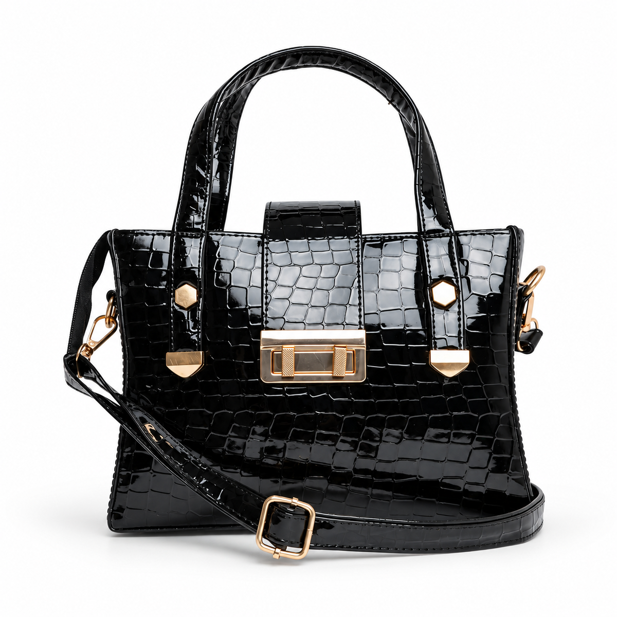 Patent Carry Bag - Black