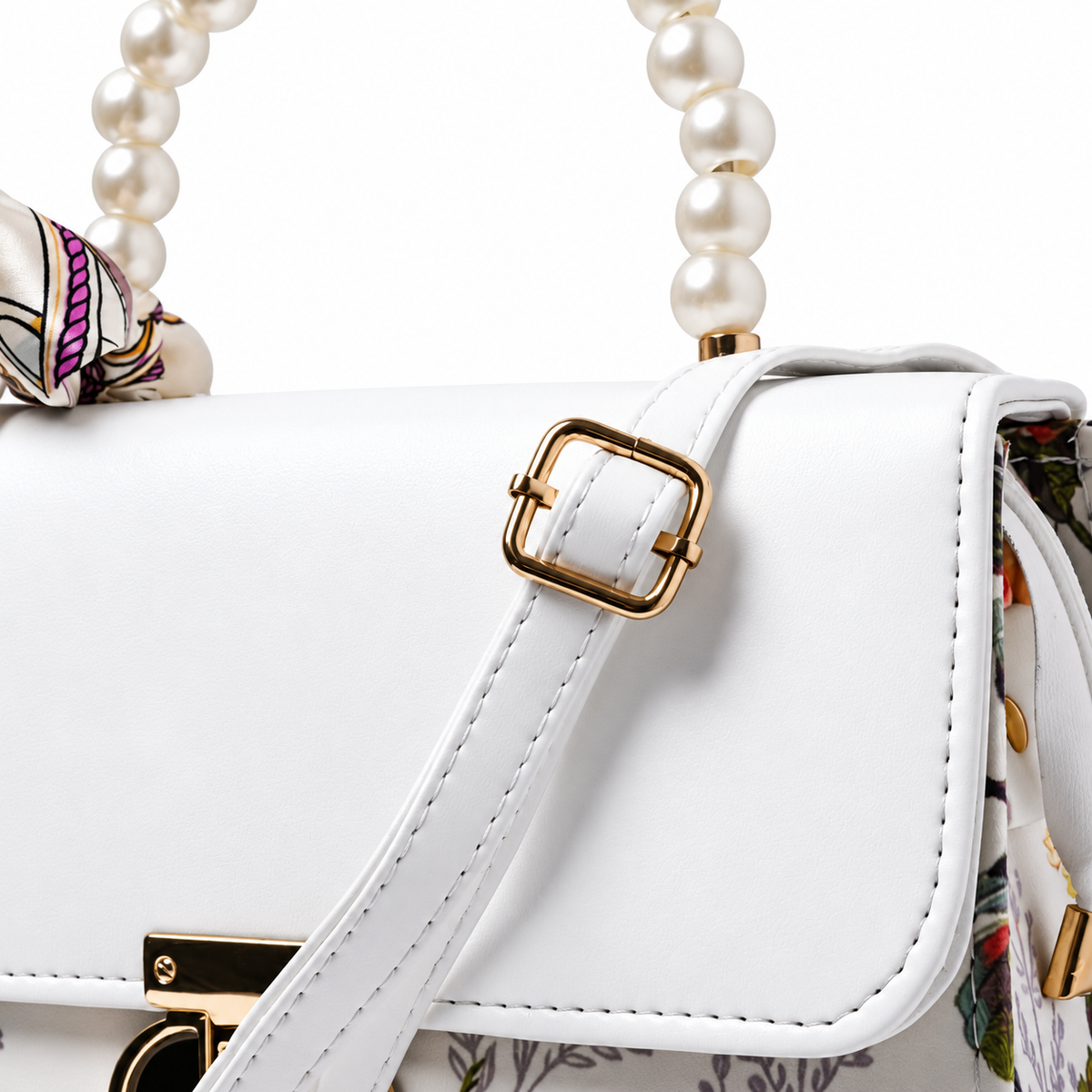Print Lock Bag - Cream
