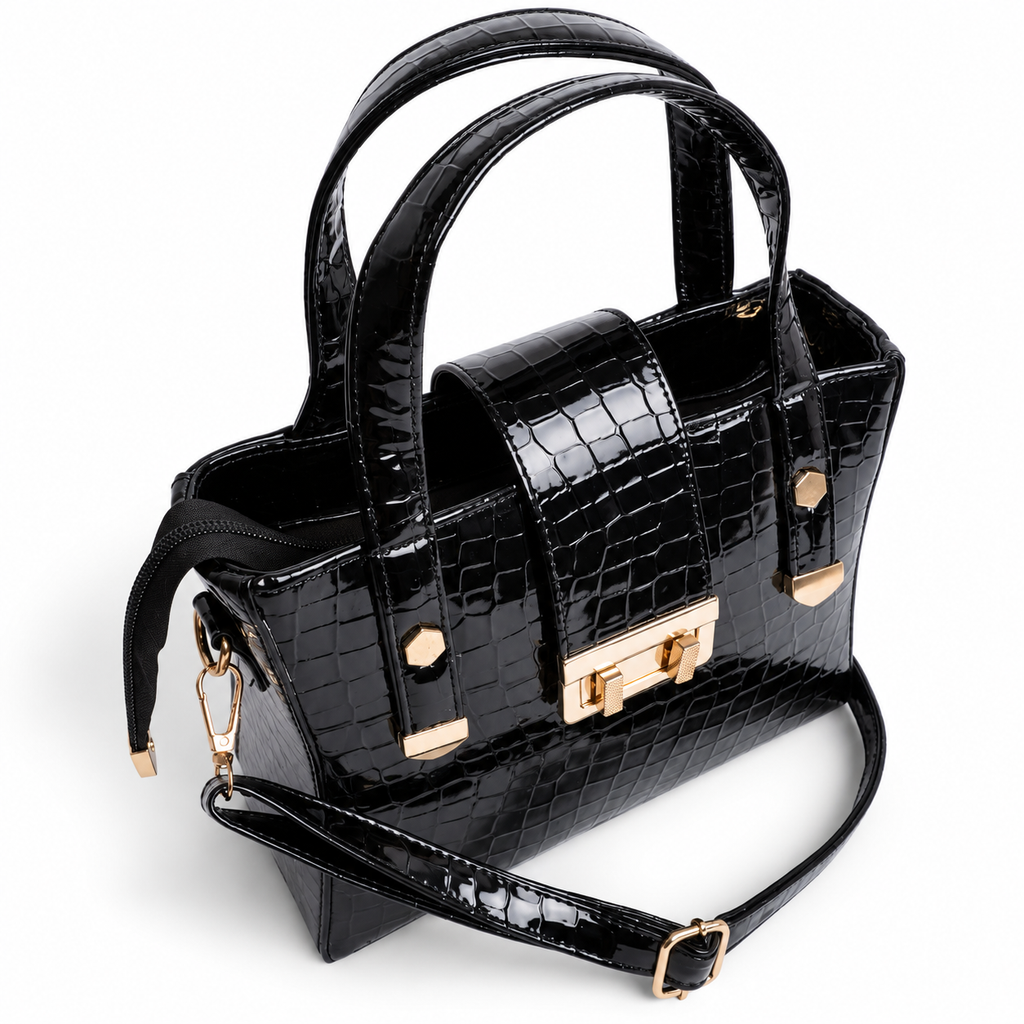 Patent Carry Bag - Black