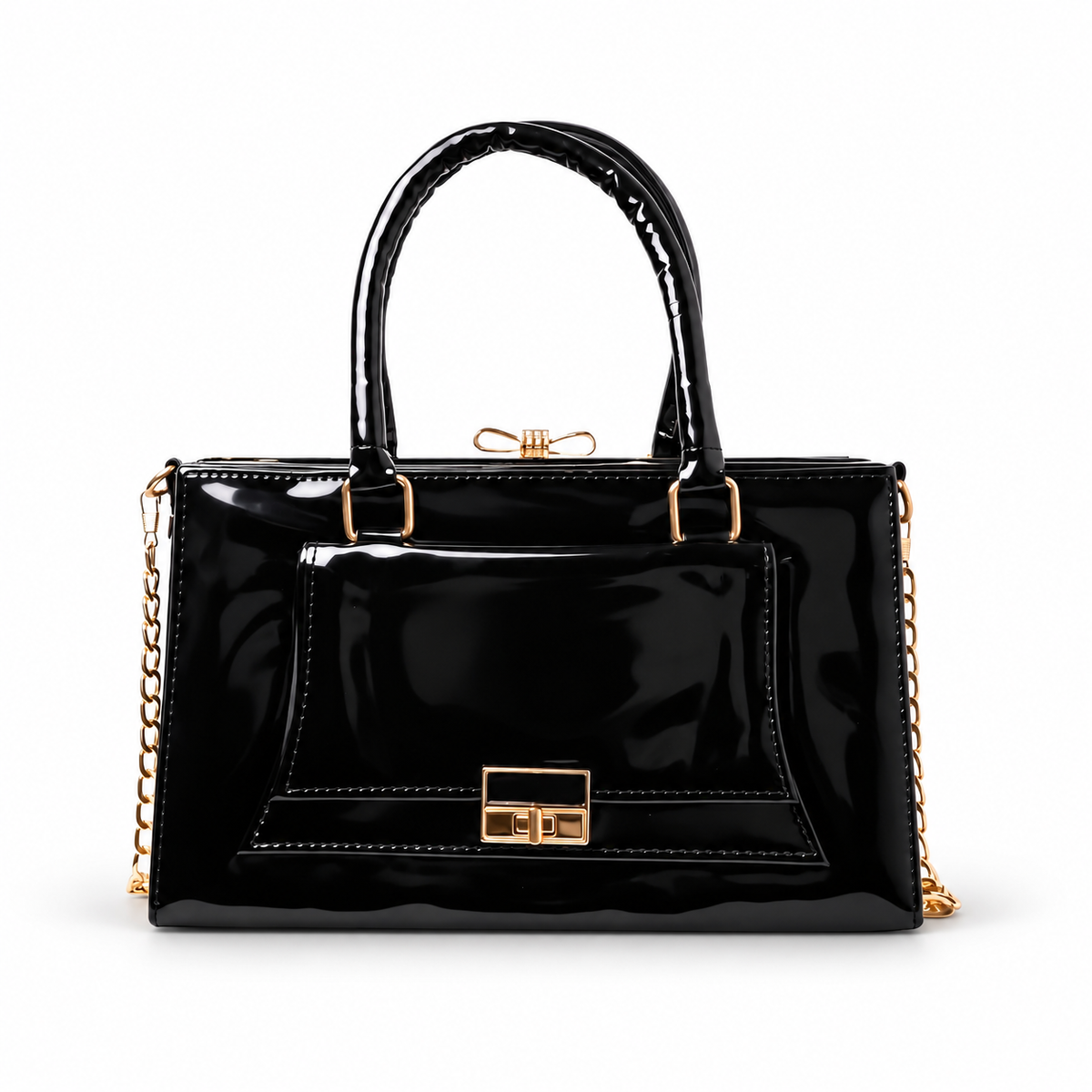 Frame Boxy Bag - Black
