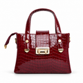 Patent Carry Bag - Maroon